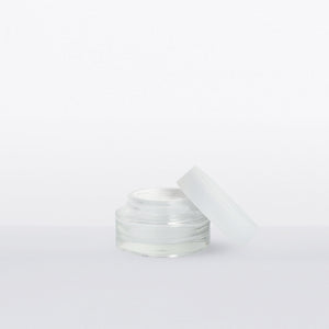 30ml glass jar with white cap