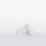 30ml glass jar with white cap